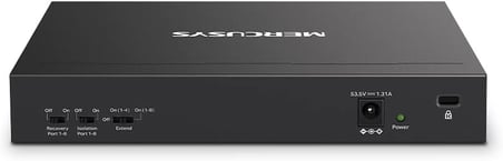 MS110P, 10-Port 10/100Mbps Desktop Switch with 8-Port PoE+