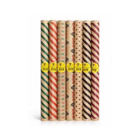 3 ADET Karışık Desen 70 X 100 Kraft Hediyelik Ambalaj Kağıdı