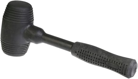 Ergonomik Lastik Tokmak, Poliüretan, Darbe Emici, Sessiz Çekiç, Hassas Yüzeyler İçin, Dayanıklı, Kaymaz Saplı, Usta ve Hobi Kullanımına Uygun, Yüksek Performans, Profesyonel El Aleti (40 mm)