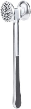 ® Paslanmaz Çelik Et Döveceği, 22 cm, Çift Taraflı Başlık, Kaymaz Saplı