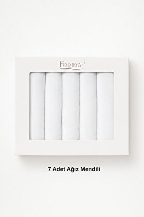 Özel Seri 7'li %100 Pamuklu Bebek Ağız Silme Mendili Bebek Mendili