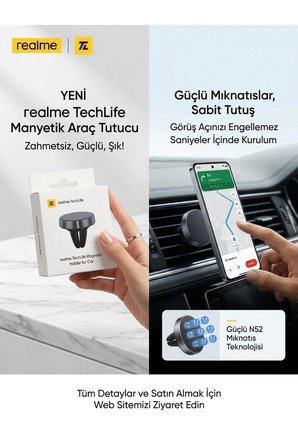 Mıknatıslı Manyetik Araç içi Telefon Tutucu 