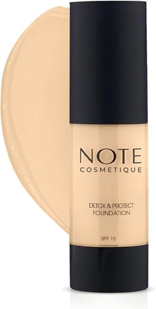 Cosmetics Detox &amp; Protect 02 Natural Beige Canlandırıcı Etkili SPF 15 Kapatıcı Fondöten