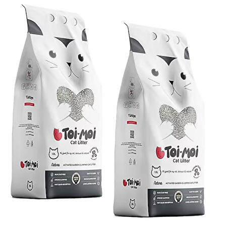 Toi Moi Aktif Karbonlu Kedi Kumu 10 kg x 2 Adet