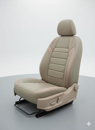 Monza Bej Serisi Renault Clio 4 İle Uyumlu Koltuk Kılıfı TAM SET