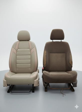 Monza Bej Serisi Renault Clio 4 İle Uyumlu Koltuk Kılıfı TAM SET