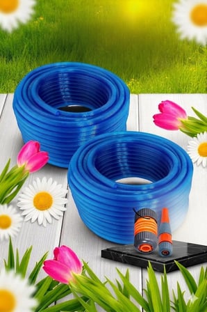 40 Metre Silikonlu Bahçe Hortumu Sulama Aparatı HEDİYELİ 712343