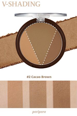 Sıcak ve Soğuk Tonlar ile Doğal Gölgeleme Sunan Kontür Peripera Ink V Shading (02 Cacao Brown)