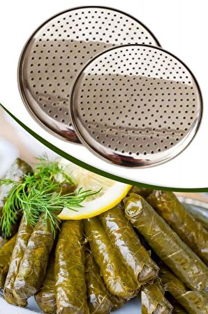 Biterse Isıya Dayanıklı Paslanmaz Çelik Metal Dolma Sarma Altlıkları 2 Boy