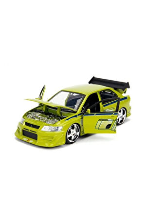 Diecast Mitsubishi Lancer Evolution Hızlı ve Öfkeli Fast & Furious 2002 Brian Mitsubishi Lancer VII