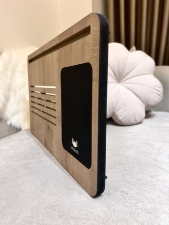 Foldaway Telefon ve Tablet Bölmeli Katlanır Ayaklı Laptop Sehpası Notebook Bilgisayar Çalışma Masası