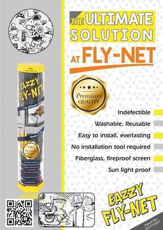 Eazzy Fly-Net Pencere Sinekliği | 130x160cm