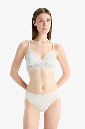 DeFacto Floral Çıkarılabilir Pedli Dantel Detaylı Bra-Fall in Love E7032AX25SPER98
