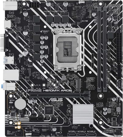 Asus Prime H610M-K ARGB Intel Soket LGA1700 DDR5 5600MHz mATX Gaming (Oyuncu) Anakart