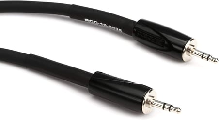 Roland Siyah Serisi Ara Bağlantı Kablosu, 3,5 mm TRS - 3,5 mm TRS, Dengeli, 5 fit