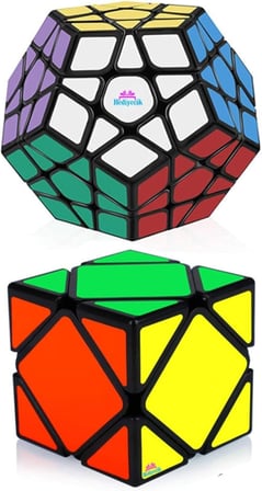 Hediyecik Speed Megaminx Skewb 2'Li Zeka Küpü Akıl Küpü Rubik Küp Set