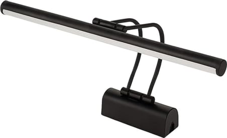 Sarjlı LED Flüt Resim Aplik | 8W | 3200K Gün Işığı | 50cm | Duvar Tipi Ayna/Tablo Üstü Dekoratif Işık | IP20 İç Mekan Kullanım (Siyah Kasa)