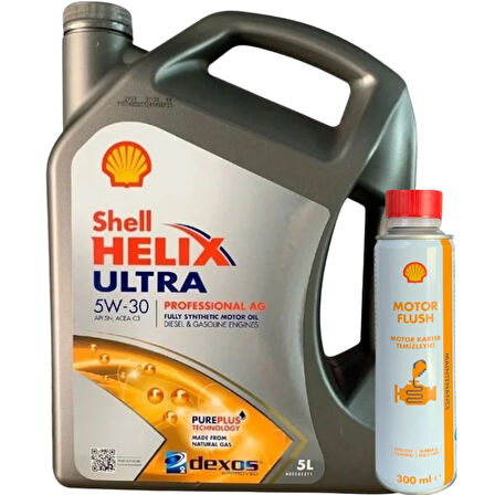 Shell Helix Ultra Professional AG 5W-30/Shell Engine Flush temizleyici