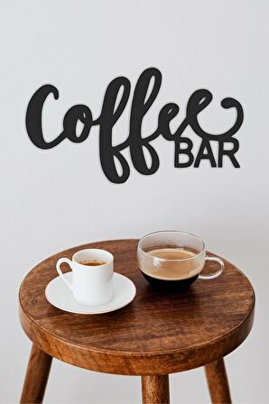 LEYLASER 3mm Ahşap MDF Coffee Bar Yazısı