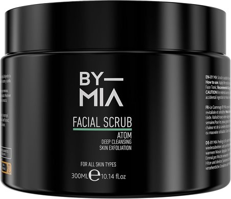 Yüz ve Vücut Peelingi - Atom 300ml | Tüm Cilt Tipleri İçin Nemlendirici Etki | Avokado, Narenciye ve Vanilya Kokulu