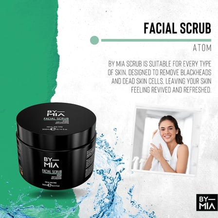 Yüz ve Vücut Peelingi - Atom 300ml | Tüm Cilt Tipleri İçin Nemlendirici Etki | Avokado, Narenciye ve Vanilya Kokulu