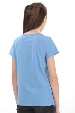 ORİJİNAL DISNEY STITCH SİMLİ BASKILI ÇOCUK t-shirt- 54937-MAVİ