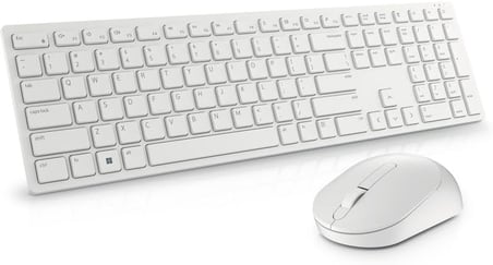 Dell Pro Wireless Keyboard and Mouse - KM5221W - Turkish (QWERTY) - White