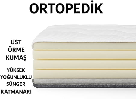 80x45 cm Ortopedik Kedi Yatağı | Yumuşak ve Destekleyici Yatak, Kaymaz Tabanlı, Yıkanabilir Kedi Yatağı, Uzun Ömürlü Peluş Minder, Evcil Hayvan Konfor Yatağı