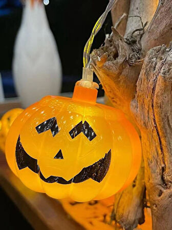 Halloween Balkabağı Led Işık Pilli