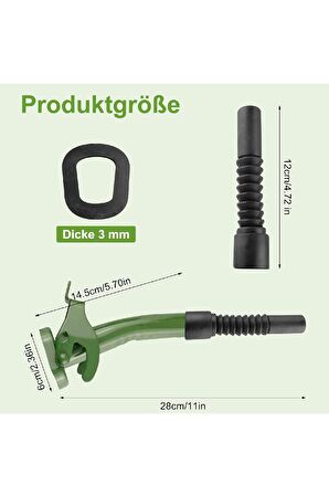 Metal Dökme Ağzı, Yakıt Bidonu, Çıkış Borusu, Lastik Ağızlı, 20 Mm Tank Manşonu, Metal Bidon, 5/10/2