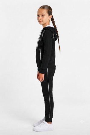 Kız Çocuk Scuba Atheletic Reglan Kol Kapüşonlu Dalgıç Kumaş Eşofman Takımı ESF7027