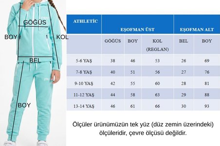 Kız Çocuk Scuba Atheletic Reglan Kol Kapüşonlu Dalgıç Kumaş Eşofman Takımı ESF7027