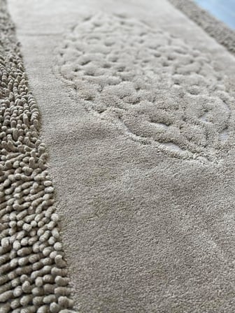 Pamukkent Süper Emici 2'li%100 Pamuk Ultra Lüks Banyo Paspası Seti 60x100 cm ve 50x60 cm (Koyu Kahverengi)