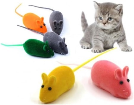 TİNEKE 4 Adet Kedi Eğitim Oyun Faresi Sesli