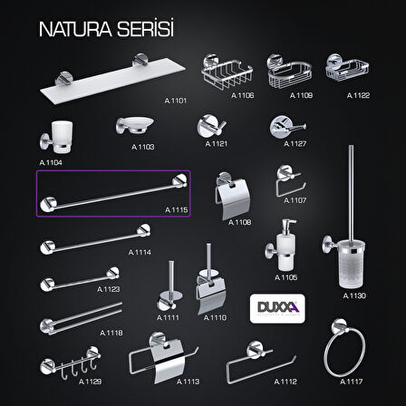 Duxxa Natura Uzun Havluluk 60cm A.1116.K Krom