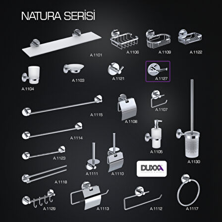 Duxxa Natura Askılık Çiftli Krom A.1127