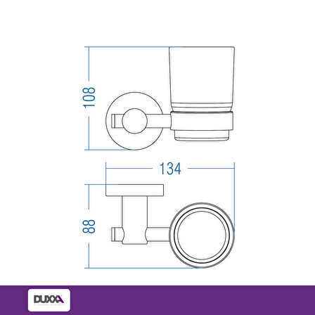 Duxxa Arya Aksesuar Seti 5 Parça Krom A.2085