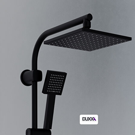 Duxxa Palace 700 Siyah Tepe Duş Seti D.175.7.MS