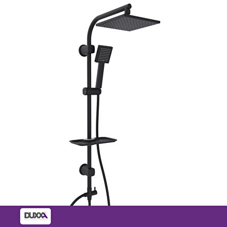 Duxxa Palace 700 Siyah Tepe Duş Seti D.175.7.MS