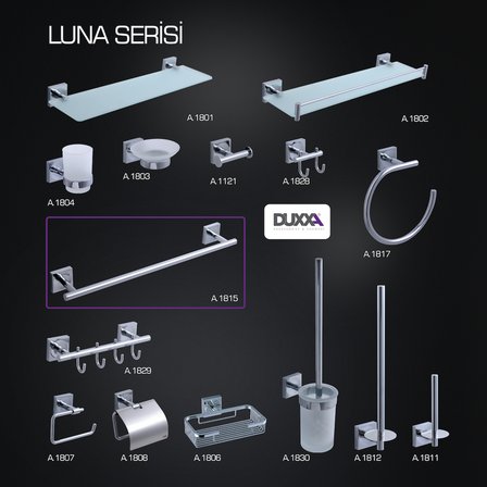 Luna Uzun Havluluk Krom 50cm A.1815