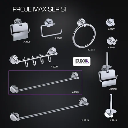 ProjeMax Uzun Havluluk-Krom 40 cm A.2914