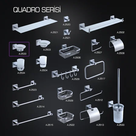 Quadro Sabunluk Krom A.2533