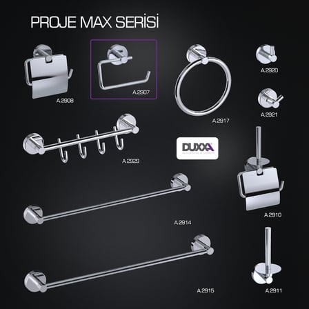 Proje Max Tuvalet Kağıtlık Krom A.2907