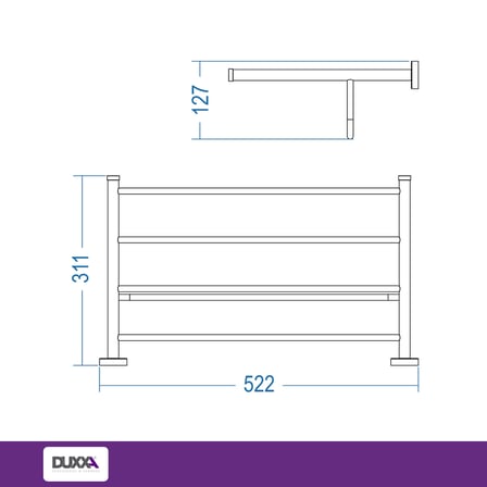 Montajlı Raf Havluluk SS304 Paslanma
