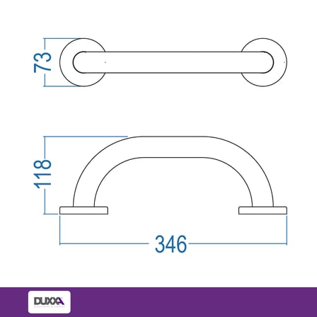 Tutunma Barı 30cm Çap Ø32mm SS304 P.33011