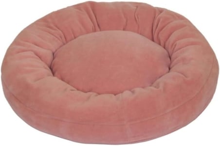 Kedi Ve Köpek Simit Yatağı 50 Cm Çap Polar Pembe-fuşya