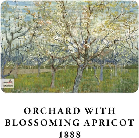 Blooming Series - A6, Van Gogh 4'lü Defter Seti II, Çizgisiz, Toplam 192 Sayfa, Her biri 48 Sayfa, Tel Dikiş, Esnek Kapak, Oval Kenar, Tuval Doku, 60 gram, Sarı Krem Renk