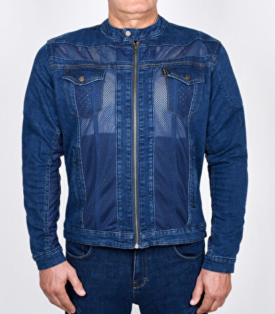 RIDER DENIM EFİL MAVİ ERKEK MOTOSİKLET MONT