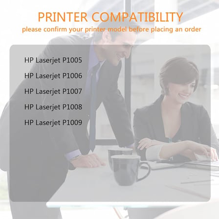 HP CB435A 35A Toner Kartuşları HP Laserjet P1005 P1006 P1007 P1008 P1009 Yazıcı ile Uyumlu (2x Siyah)