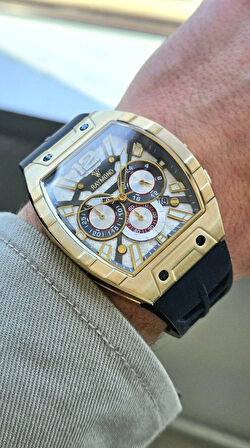 RAYMOND ERKEK KOL SAATİ RYM-83604-GOLD-SİYAH